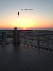 Sunrise Ocean Front Condo  *End Unit*   Steps from the Beach,  open year round. 