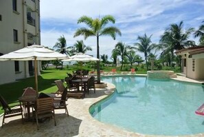 Our salt water pool.