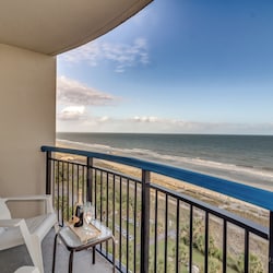 Calming and relaxing beach view