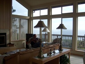 Living Room with full ocean view