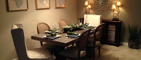 Dine in elegance, seating for six