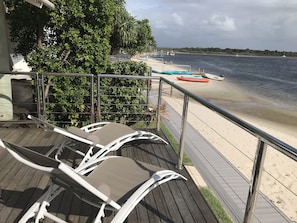 The front deck - a great place to watch the world go by