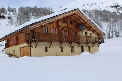 Chalet Retreat für Skifahren Les Contamines und die Skigebiete von Espace Diamant