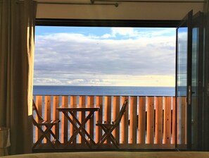 Blick vom Balkon