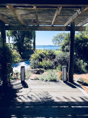 Main entrance View back to the Lake