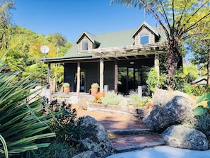 The entrance to the Chalet