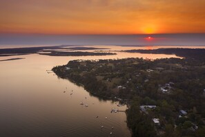 The Gippsland Lakes, looking towards Metung from Nungurner.