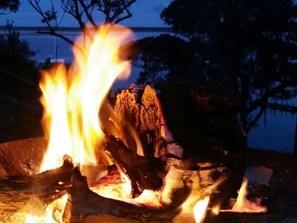 Each cabin is equipped with its own firepit, for star gazing under clear skies.