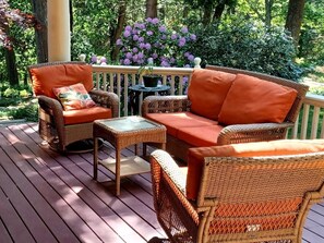 Morning coffee or evening drink out on the front porch.