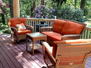 Morning coffee or evening drink out on the front porch.
