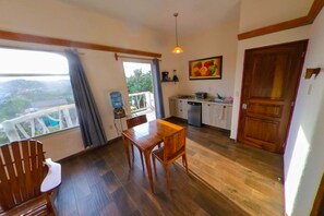 Cook your own meals and enjoy the vies from the balcony 