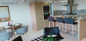 open plan kitchen