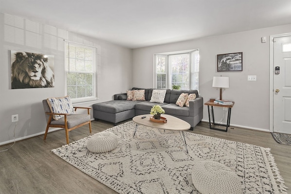 Unwind on the sectional sofa w/ left chaise -put your feet up & relax-