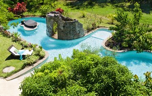 View of Pool from Cottage