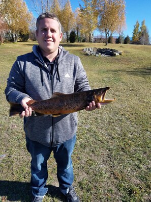 Fishing right from the backyard