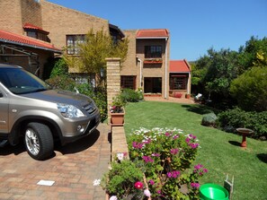 off street parking and lovely gardens