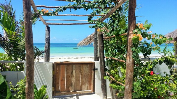 Pathway and gate to the beach