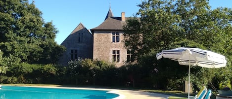 Poolside and the castle
