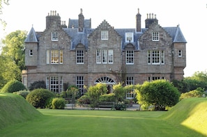 The front of the house from the lime tree avenue.