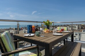 One of the roof terraces