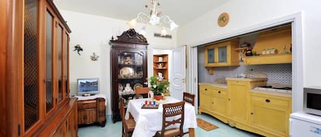 Living room with kitchen