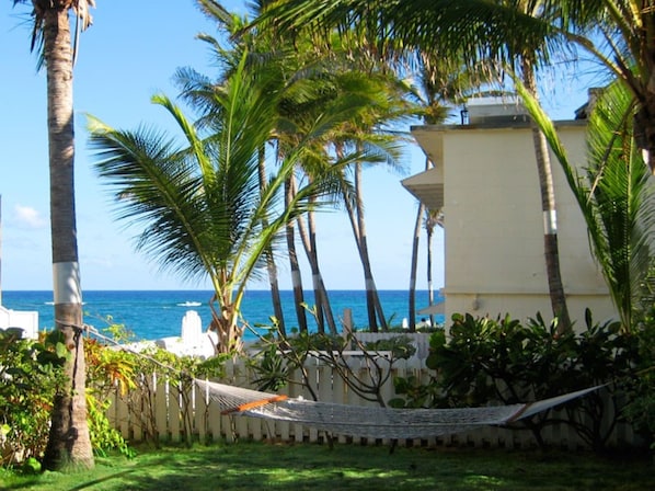 Ocean facing out door area at the Coconut studio