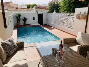 Pool view from the terrace.