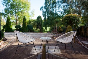 Seating area and garden