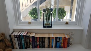 Selection of books in bedroom 1