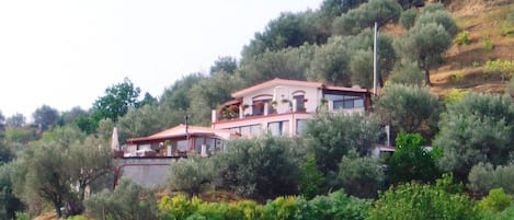 La villa con i suoi 4 appartamenti