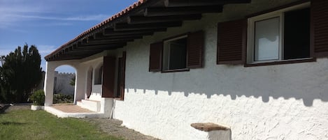 Front view of the typical Sardinian villa