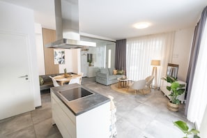 Living room & kitchen