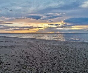 Beach and sea views.