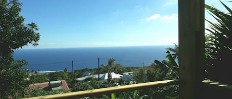 vue depuis la terrasse océan