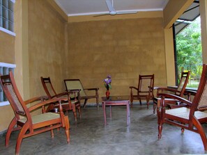 Rustic Verandah at entrance 