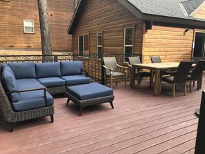 Back deck with Dinner Area for
Summer fun