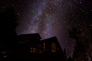 Winter stars at the lodge in November.
