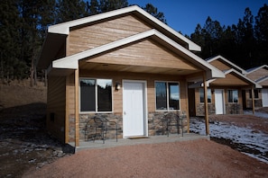 front porch and seating