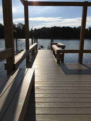 View as you step onto the dock