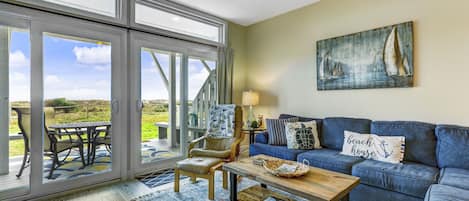 Living room with views of the Atlantic Ocean