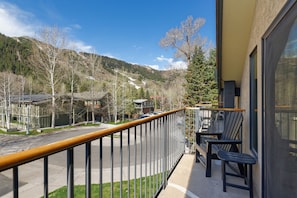 View of Aspen mountain from balcony