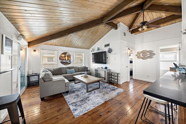 This is the main living room area of the home