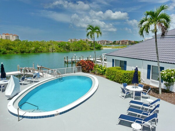 Gorgeous water views-pool off back patio. Dolphins, Manatees, Wildlife, Fishing!