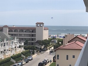 Street view to beach entrance