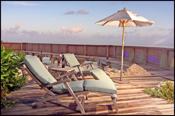 Part of deck and promenade at Hidden Beach.