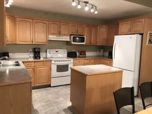 Ample kitchen and dining areas. 