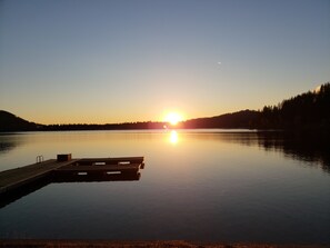 a nice evening walk down the road and watching the beautiful sunset. 