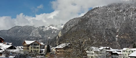 From the terrace outside the sitting room.