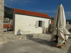 View on the bedroom from the city walls