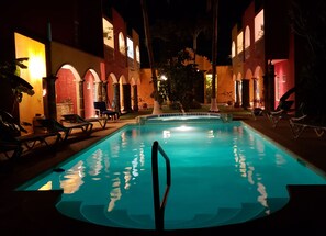 Chill with a relaxing swim just before bedtime.